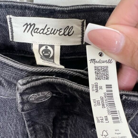 Madewell Lunar Wash The Curvy Perfect Vintage Jeans Size 30 - Picture 9 of 12